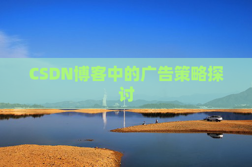 CSDN博客中的广告策略探讨